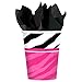 Pink and Zebra Print 9 oz. Paper Cups Party Hot and Cold Beverage Drinks Disposable Tableware and Drinkware (8 Pack), Multi Color, 9 oz..