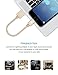 OPSO [Apple MFi Certified] 0.15M / 0.5 ft Nylon Braided Lightning 8-pin to USB Charging Cable/Cord for iPhone 7 6s 6 Plus 5s 5,iPad Pro Mini iPod - Gold