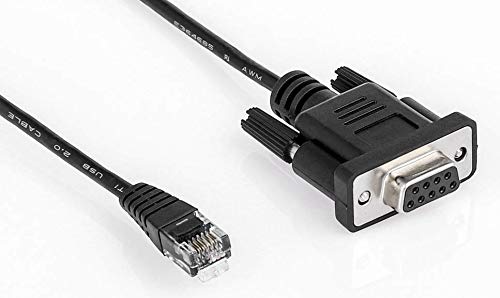 Photo 1 of LIANSHU RS232 DB9Pin Female to RJ11 RJ12 6P6C LAN Network Serial Console Cable L=6FT (1Pack)