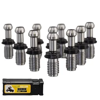 WTTTOOLS 10PCS CAT40 45?Pull Stud Retention Knob 461U/T with 5/8''-11UNC Thread Coolant Thru Fits HAAS CNC Machine Tool Holder US Stock