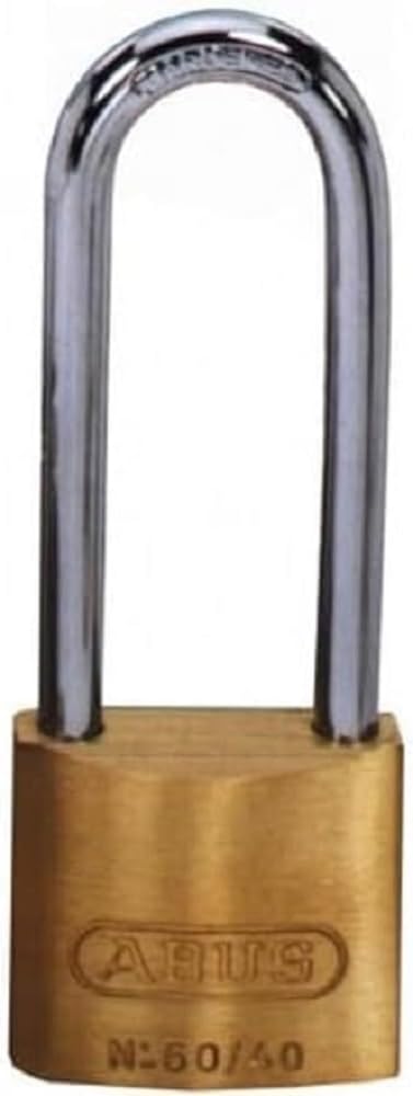 Padlock brass 30mm extra long bow