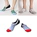 Toes Home Women 3 Pairs No Show Socks Cotton Sport Socks Low Cut Liner Non Slip Socks