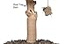Pet Control HQ Cat Tree Condo 33 Inch Tall Scratcher Post Pet Bed Furniture, Authentic Pear Tree Bark Post with Activity House w/Scratching Sisal, Spacious Perch and Interactive Toy, Brownthumb 2