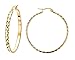 VNOX Fashion Stainless Steel 18K Gold Plated Large Hoop Wedding Earrings for Women