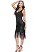 Flapper Girl Women's Vintage 1920s Sequin Beaded Tassels Hem Flapper Dress