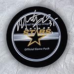 Autographed Marty Turco Dallas Stars Official Game Puck - Signed NHL Pucks