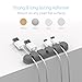 AIFFECT Desk Wire Holder, Desktop Cable Organizers, Wire Management, Cord Organizer,Cable Holder Desk,Wire Holder for Desk,Cord Management System for TV PC Laptop home and office – Gray，2pack