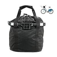 DokFin Soft-Sided Carriers Set, Pet Carrier Bicycle Basket Bag Waterproof Adjustable Foldable Detachable Cat Dog Travel Bicycle Basket Hand Strap Carrier Bag Travel with Your Pet Safely