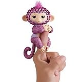 WowWee Fingerlings Monkeys - Fingerblings - Glitz (Purple/Pink) - Friendly Interactive Toy