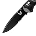 Benchmade - Mini Boost 595 Knife, Serrated Drop-Point, Coated Finish