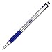 Zebra F-301 Stainless Steel Retractable Ballpoint Pen, 0.7mm, Blue, Pack Of 6,