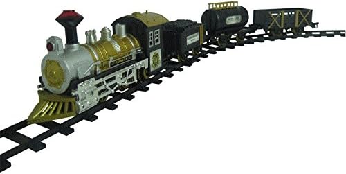 THE RAILSTYLE Fast Forward Classic Locomotive Train Set, with Light and Sound Battery Operated Railway Car
