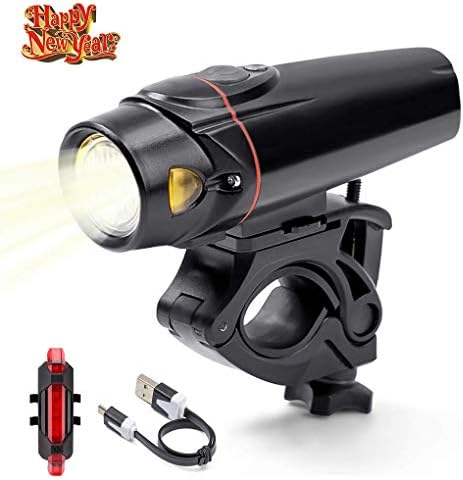 KeVis Bike Lights Bicycle Light Mountain Bike Light Headlight Waterproof USB Rechargable Bike Light Smart Sensor Front Headlights with Tail Light Fit All Bike