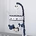 Disney Mickey Mouse Hello World Star/Icon Nursery Crib Musical Mobile, Navy, White, Grey