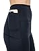 Delfin Women's Heat Maximizing Neoprene Workout Capri, Black, L