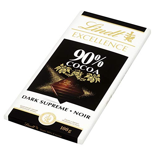 Lindt Excellence 90 Cocoa Dark Chocolate Bar, 100 g Pack of 5 Buy