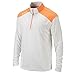 Columbia Golf Omni-Wick Top of Green 1/4 Zip (Large, White/Orange)