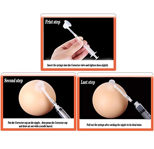 TOMMAX Nipple Corrector Set of 2 Device Correction for Flat Inverted Nipples Health Physiotherapy