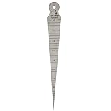 Taper Gage 1/8-5/8 Inch 1-15 MM Stainless Taper
