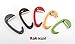 Portable Bag Hanger Holder, BAGMAN Purse Hook Storage Multi Purpose Hooks For Travel, Desk and Chair, Durable Sturdy Cute, Red