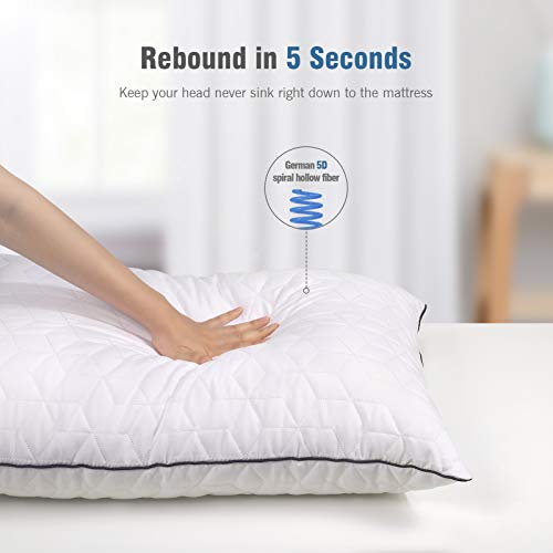 SENOSUR Bed Pillows for Sleeping 2 Pack, Queen Size Hotel Pillow, Down