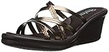 Skechers Cali Women's Rumblers-Social Butterfly Wedge Sandal,Bronze,11 M US