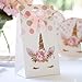 Premium Unicorn Party Favor Treat Bags, Goddie and Candy Bags, Party Supplies for 12 by Party Crush. Perfect for Birthdays and Baby Showers.