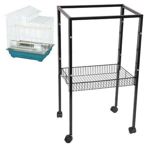 ES4 Metal Stand for All ES1814 Cages 18″W x 14″D x 32 3/8″H bird cages toy toys parakeet parrot parakeet budgie (BLACK GLOSS)