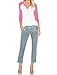 Sarin Mathews Women's Casual V Neck Loose Fit Long Sleeve T-Shirt Blouse Tops Watermelonred L