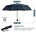 EEZ-Y Compact Travel Umbrella w/Windproof Double Canopy Construction - Auto Open/Close Button