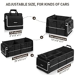 HIRALIY 4 in 1 Car Trunk Storage Organizer, Multi