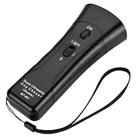 Acogedor Enhanced Ultrasonic Dog Repeller, 3 in 1 Portable Anti Barking Device,Stop Barking,Handheld Dog Training Device,LED Outdoor Bark Controller,Dog Deterrent
