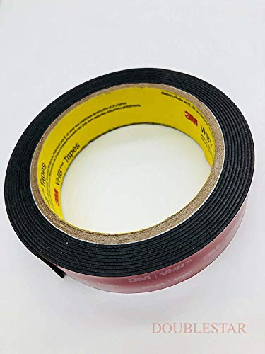 3m 1" (25mm) X 9 Ft VHB Double Sided Foam Adhesive Tape 5952 Grey Automotive Mounting Very High Bond Strong Industrial Grade