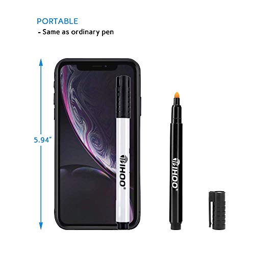 TIHOO Counterfeits Pen, Fake Money Marker, Counterfeit Bill Detector Pen, Counterfeits Money Detector Pen (5 Pack)