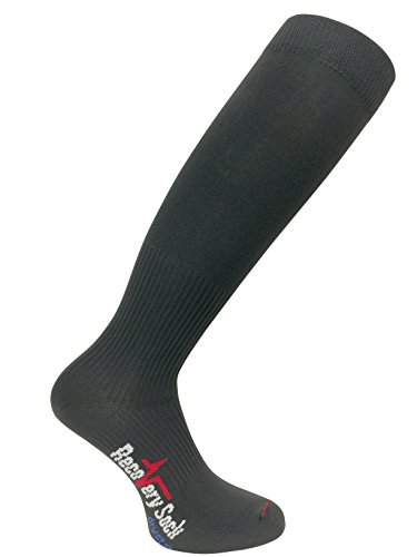 Vitalsox Recovery Patented Graduated Compression Socks with Drystat, Grey, Large - RVS08910