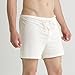 Cottonique Men's Latex-Free Drawstring Loose Boxer Short made from 100% Organic Cotton (2/pack | Natural)