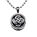Lauren Annabelle Studio Cremation Jewelry for Ashes Celtic Knot in Circle Irish Necklaces Stainless Pendant