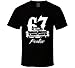 CarGeekTees.com 1967 GTO Grill Year Model Dark Color Shirt