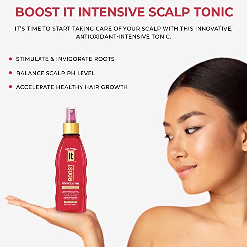 BOOST IT Intensive Scalp Tonic Spray for Women, 5.1oz Accelerates