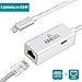 Lightning to RJ45 Ethernet LAN Wired Network Adapter, iPhone Ethernet Adapter, Fast Charging Lightning to RJ45 Ethernet Converter with Lightning Female Interface Charge Cable for iPhone/iPad
