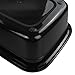 Vababa 12 Quart Black Plastic Wash Pan Basin, Set of 4