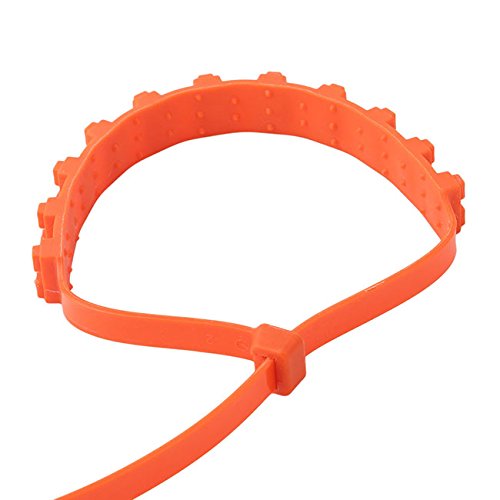 Rurah 10 PCS Tire Chains Portable Tire Chain Emergency Traction Anti-slip Anti-skid Winter Driving Chain Vehicle for Passenger Cars