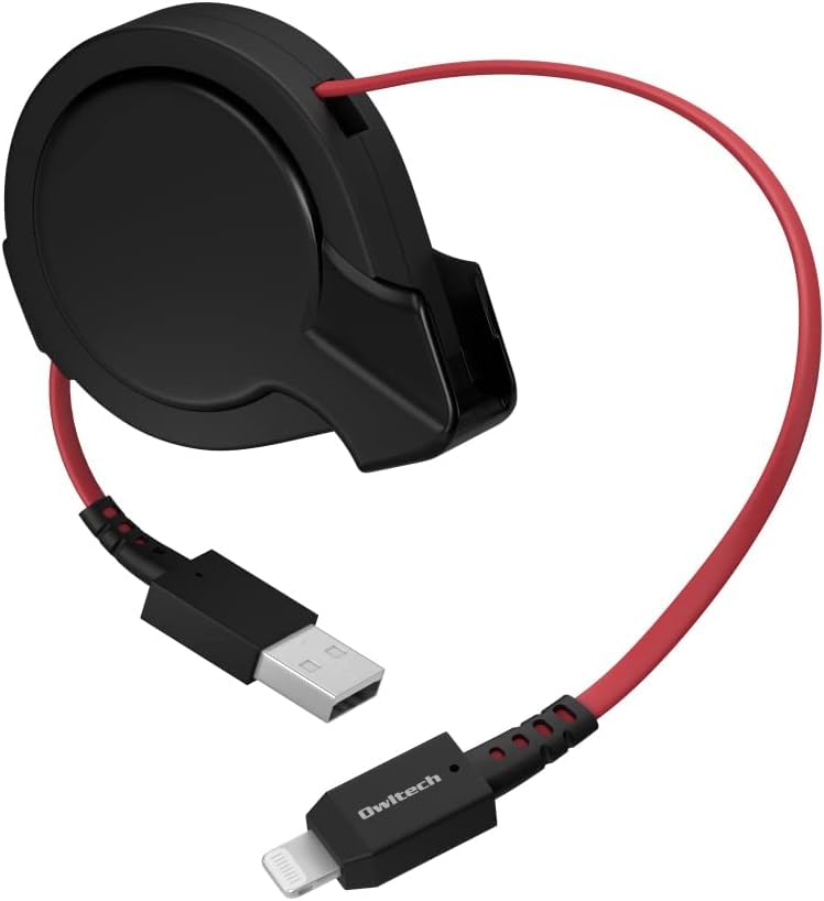 オウルテック 巻取り式ライトニングケーブル 75cmの商品画像