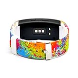Moretek Smart Watch Bands for Samsung Gear Fit2 Tracker (Watercolor)