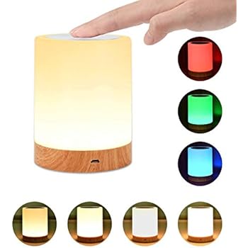 Dimmable Warm White Light Col Aukey Table Lamp Touch Sensor Bedside Lamps Lamps Lighting Ceiling Fans Lamp