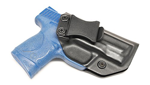 Concealment Express IWB KYDEX Holster: fits Smith & Wesson M&P 9C 40C - Custom Fit - US Made - Inside Waistband - Adj. Cant/Retention (BLK, Left)