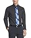 Van Heusen Men's Flex Collar Regular Fit Solid Spread Collar Dress Shirt, Charcoal, 18