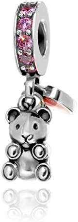 Kigmay Jewelry 925 Sterling Silver “My lucky Family” Animal Charm Beads for European Snake Bracelets