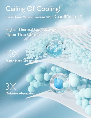 Momcozy Life CoolMurm Cooling Comforter for Hot Sleepers, King/Cali King 106"x90" Pregnancy Cooling Blanket, All-Season Lightweight Soft Breathable Cooling Quilt Duvet, Cool All Night, Deep Light Grey