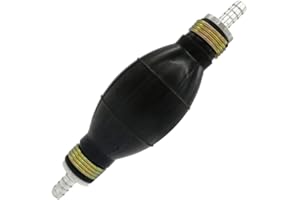 Automotive-leader 8mm 5/16" Rubber Fuel Transfer Vacuum Fuel Line Hand Primer Pump Bulb Type Gasoline Petrol Diesel Pump Bulb for Marine Boat Accessories